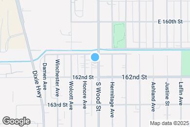 Map image of the property - 16130 S Wood St