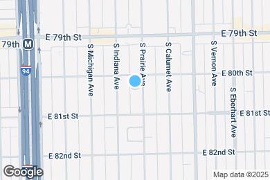Map image of the property - 8020 S Prairie Ave