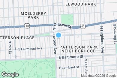 Map image of the property - 150 N Curley St