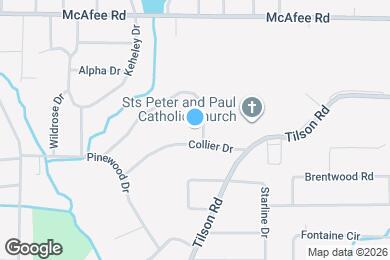 Map image of the property - 2407 Cresta Dr