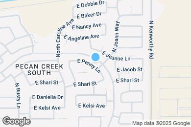 Map image of the property - 1382 E Penny Ln