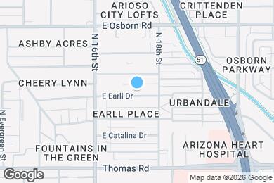 Map image of the property - 1716 E Earll Dr