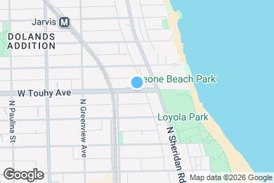 Map image of the property - 1335 W Touhy Ave