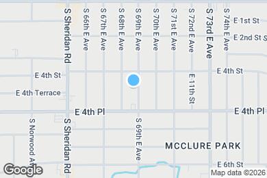 Map image of the property - 424 S 69th E Ave