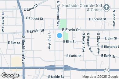 Map image of the property - 1036 E Elm St