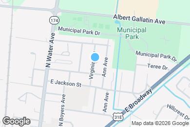 Map image of the property - 725 Virginia Ave