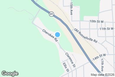 Map image of the property - 1209 Cherokee Rd