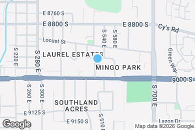 Map image of the property - 8947 S 500 E