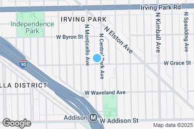 Map image of the property - 3608 W Grace St