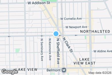 Map image of the property - 3352 N Sheffield Ave