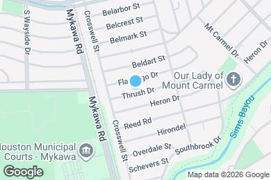 Map image of the property - 6315 Thrush Dr