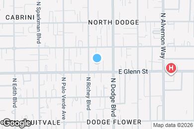 Map image of the property - 3611 E Glenn St