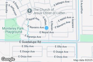 Map image of the property - 7358 E Nopal Ave