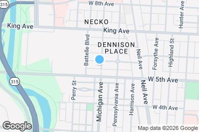 Map image of the property - 1323 Michigan Ave