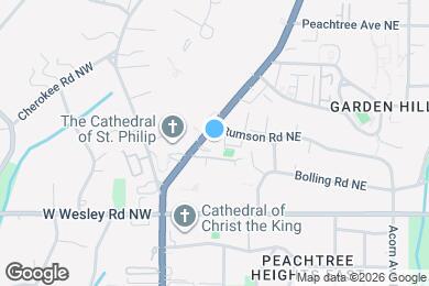 Map image of the property - 2795 Peachtree Rd NE