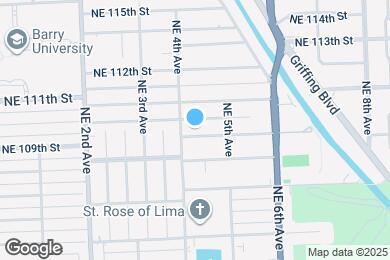 Map image of the property - 425 NE 109th St