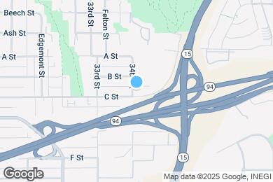 Map image of the property - 1119 34th St