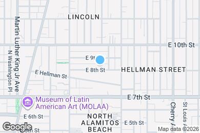 Map image of the property - 1417 E 8th St