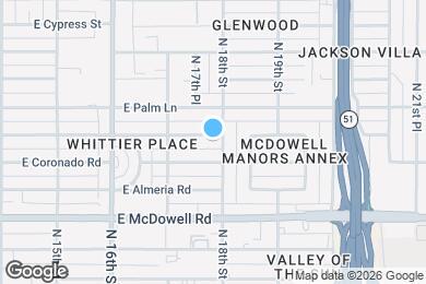 Map image of the property - 1739 E Granada Rd