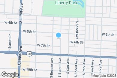 Map image of the property - 520 S Barrett Ave