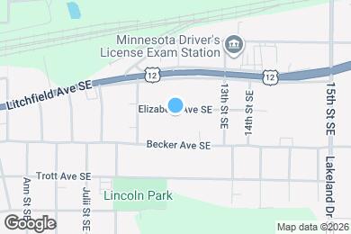 Map image of the property - 1100 Elizabeth Ave SE