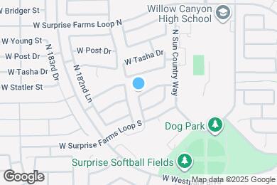 Map image of the property - 18096 W Paradise Ln