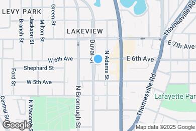 Map image of the property - 1233 N Duval St