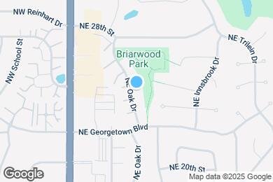Map image of the property - 2503 NE Oak Dr