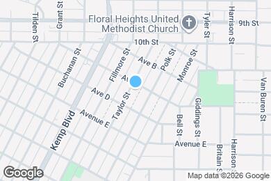 Map image of the property - 1303 Taylor St