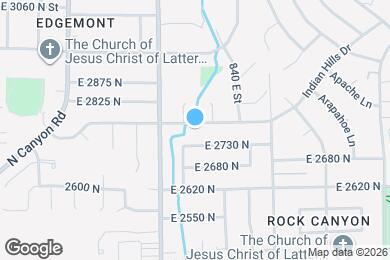 Map image of the property - 730 East 2780 North