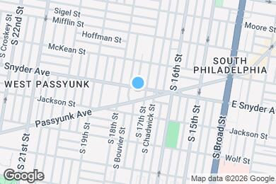Map image of the property - 1710 Snyder Ave