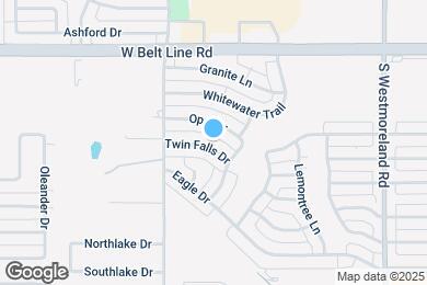 Map image of the property - 1029 Twin Falls Dr