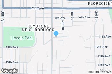 Map image of the property - 4411 10th Ave