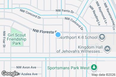 Map image of the property - 385 NW Broadview St