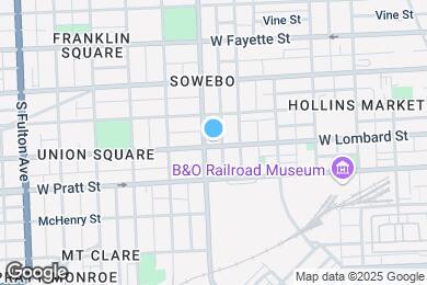 Map image of the property - 1232 W Lombard St