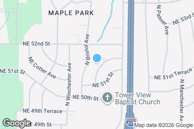 Map image of the property - 5134 N Corrington Ave