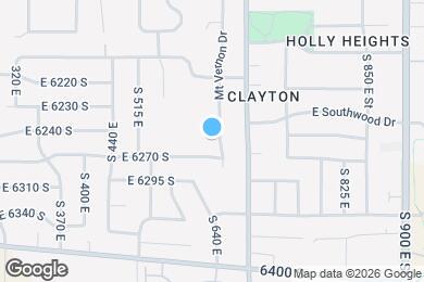 Map image of the property - 6358 S Mount Vernon Dr