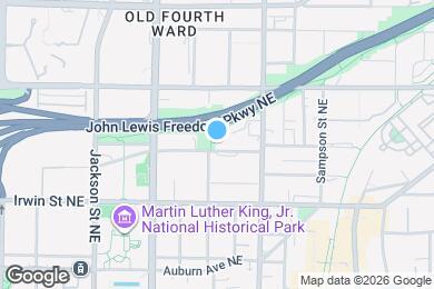 Map image of the property - 540 John Wesley Dobbs Ave NE