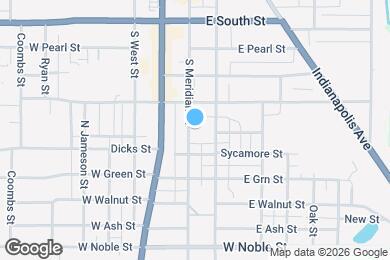 Map image of the property - 531 S Meridian St