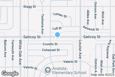 Map image of the property - 17434 Saticoy St