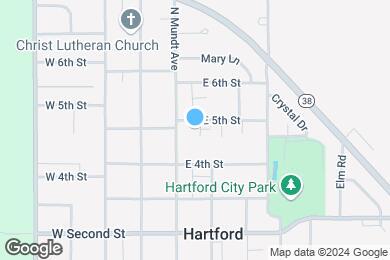 Map image of the property - Fifth Street Apartments & Townhouses