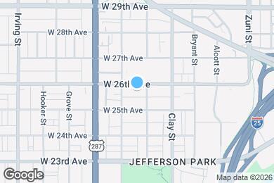 Map image of the property - 2820 W 26th Ave