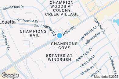 Map image of the property - 9522 Champions Cove Dr