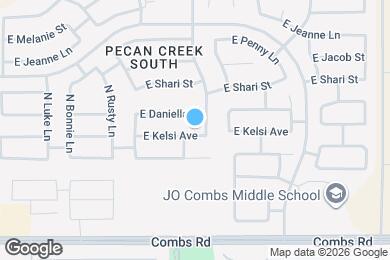 Map image of the property - 1098 E Kelsi Ave