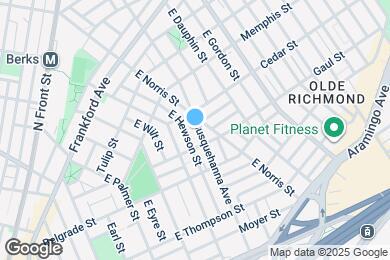 Map image of the property - 1518 E Susquehanna Ave
