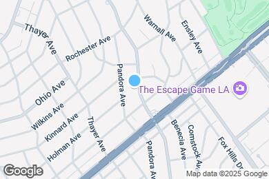 Map image of the property - 1617 S Beverly Glen Blvd