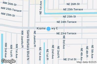 Map image of the property - 119 NE 23rd Terrace