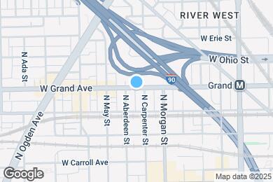 Map image of the property - 1041 W Grand Ave