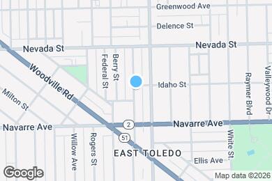 Map image of the property - 705 Forsythe St