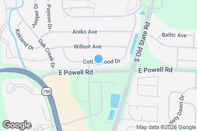 Map image of the property - 1510 Cottonwood Dr